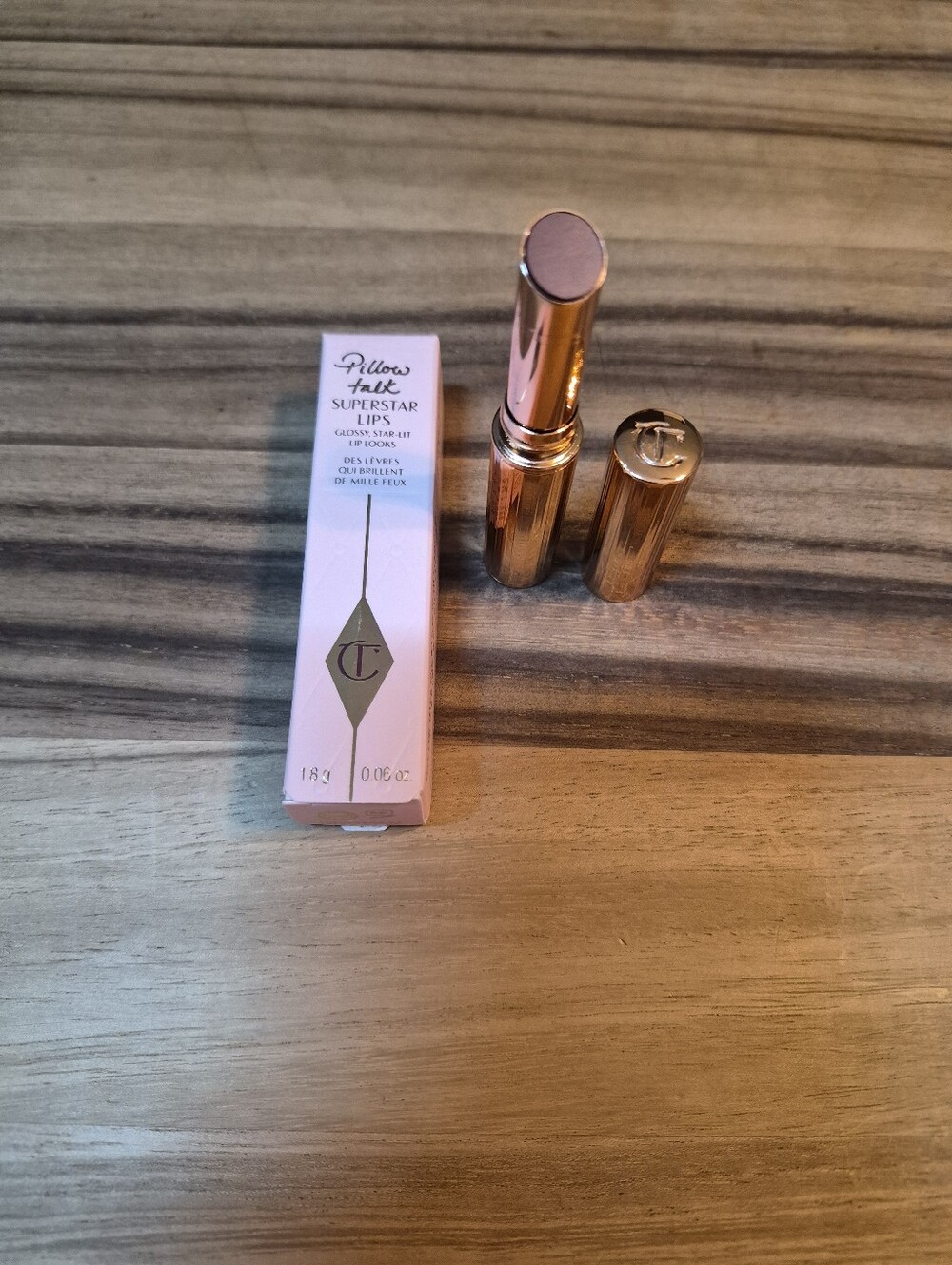 Charlotte Tilbury Superstar Lips Glossy Star Lit Lips: Pillow Talk, .06oz, NIB - Picture 7 of 10